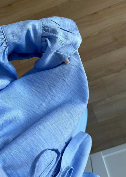 Büzgülü Gömlekli Takım MAVİ