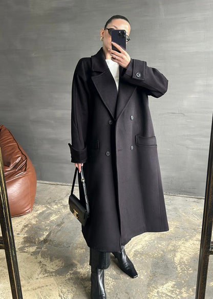 Kelebek Yakalı Kaşe Kaban MOR