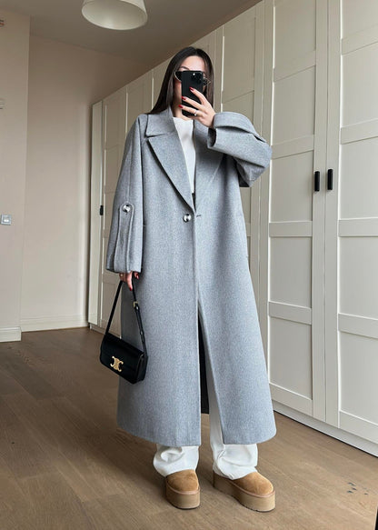 Apoletli Balıksırtı Kemerli Kaban GRİ