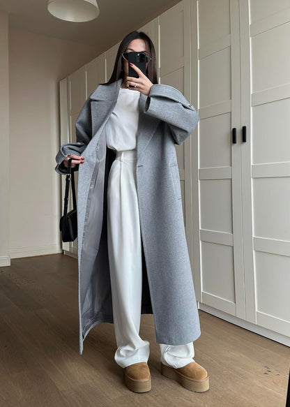 Apoletli Balıksırtı Kemerli Kaban GRİ