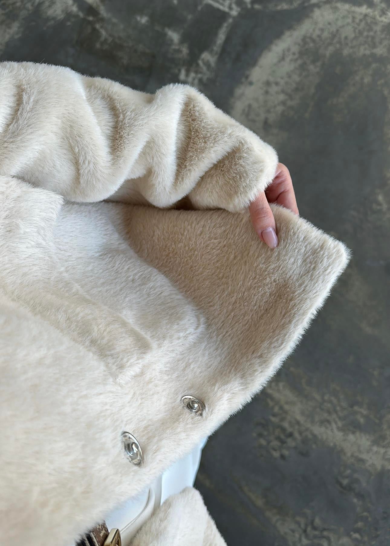 Çift Cepli Kürk BEJ