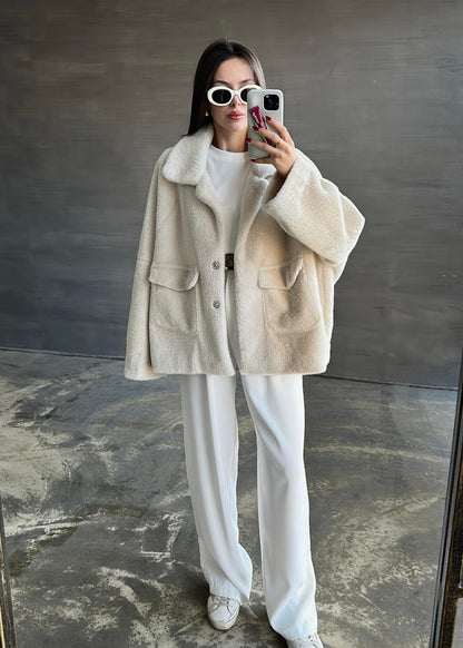 Çift Cepli Kürk TAŞ