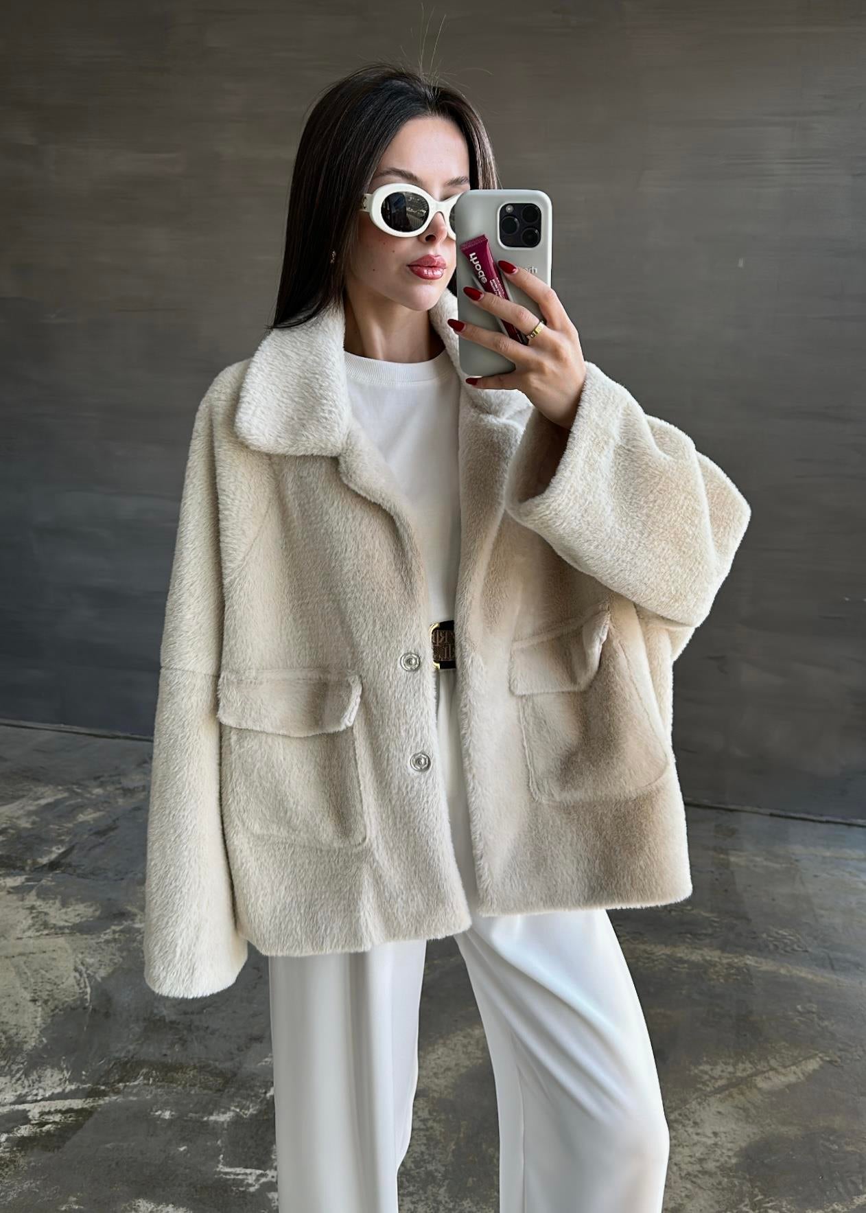 Çift Cepli Kürk TAŞ