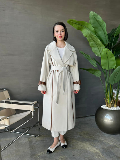 Deri Detaylı Premium Kaban TAŞ