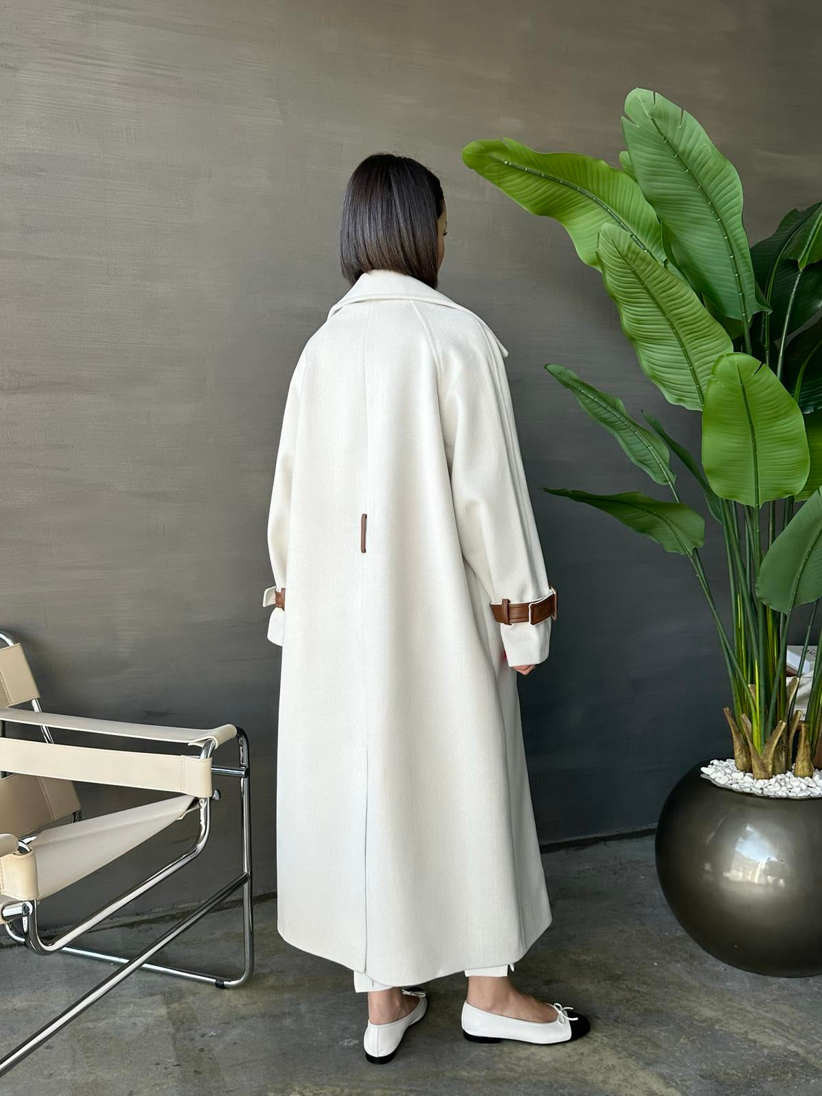 Deri Detaylı Premium Kaban TAŞ