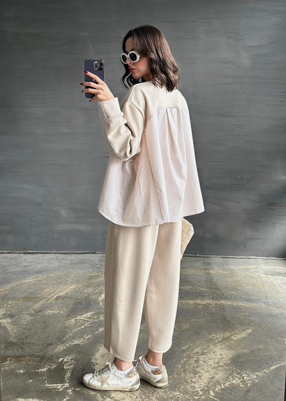 Garnili Modal Sweat Pantolon Takım BEJ