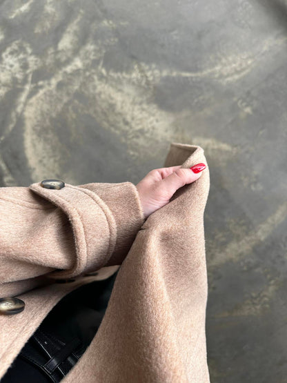 Gömlek Yakalı Kemerli Kaban CAMEL