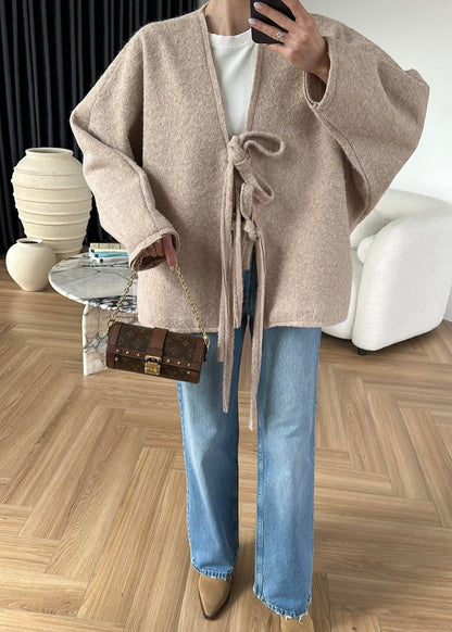 Yünlü Bağlamalı Ceket TAŞ