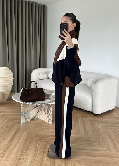 Renk Parçalı Eşofman Takım LACİVERT