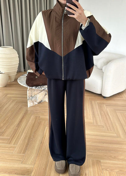 Renk Parçalı Eşofman Takım LACİVERT