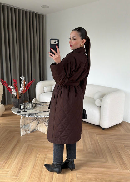 Royal Kürklü Uzun Mont ACI KAHVE