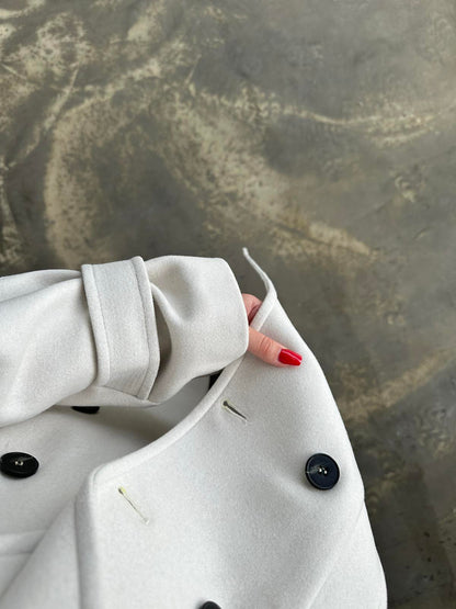 Vatkalı Apoletli Premium Kaban TAŞ